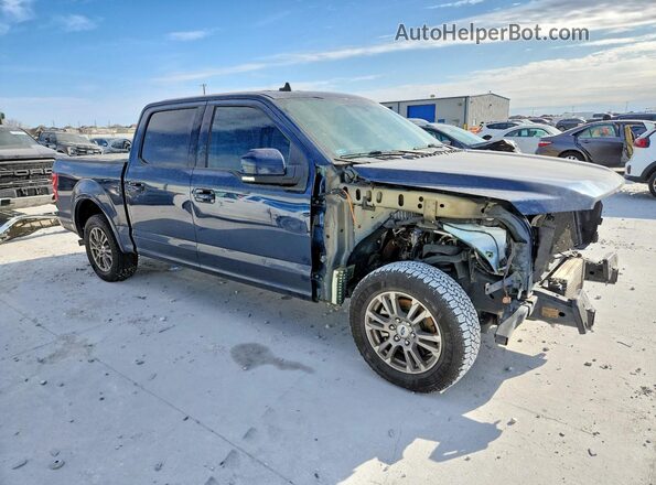 1FTEW1CP4KKD88229 2019 FORD F150 Синий Передняя правая четверть