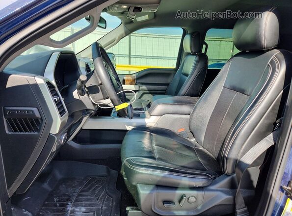 1FTEW1CP4KKD88229 2019 FORD F150 Синий Вид салона спереди
