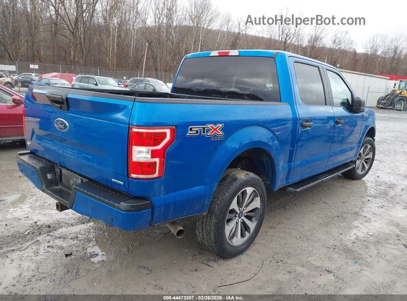 1FTEW1E40KFA31044 2019 FORD F150 Синий Задняя правая четверть
