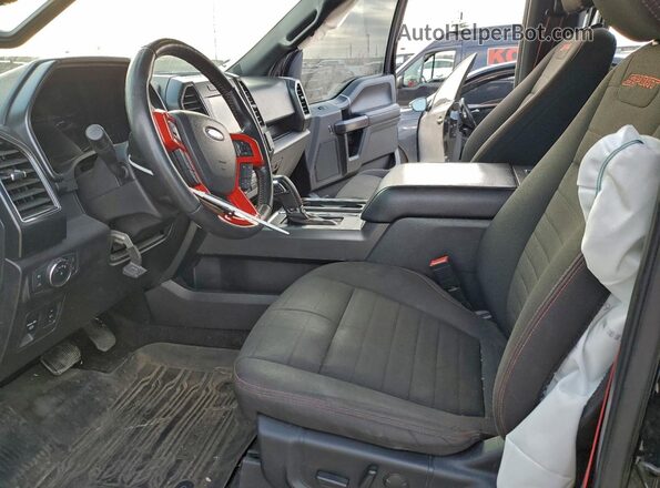 1FTEW1E49KFA79223 2019 FORD F150 Черный Вид салона спереди