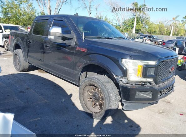 1FTEW1E52KFB09882 2019 FORD F150 Black წინა მარჯვენა