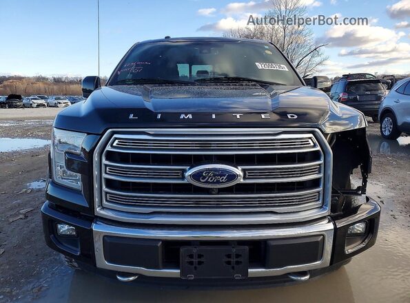 1FTEW1EG8GFB26369 2016 FORD F150 Black Widok z przodu