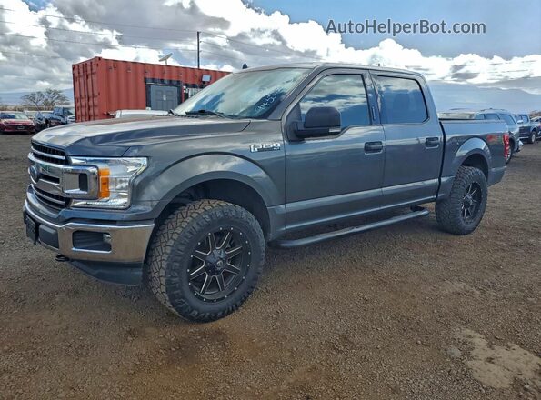 1FTEW1EP0KKD73692 2019 FORD F150 Серый Передняя левая четверть