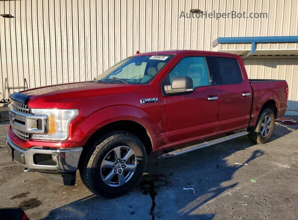 1FTEW1EP2JKF05382 2018 FORD F150 Бордовый Передняя левая четверть
