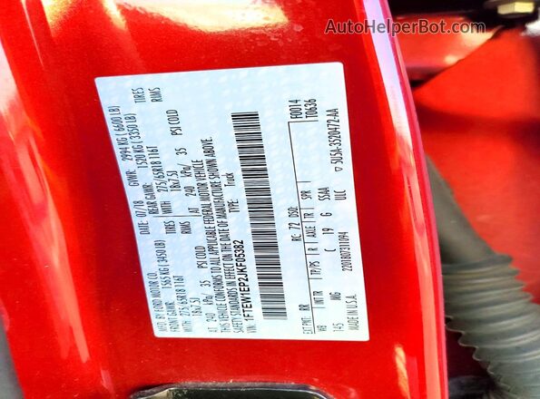 1FTEW1EP2JKF05382 2018 FORD F150 Бордовый Вид подкапотного пространства
