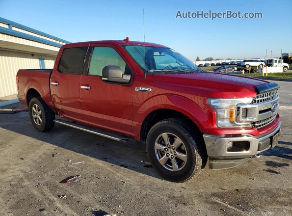 1FTEW1EP2JKF05382 2018 FORD F150 Бордовый Передняя правая четверть