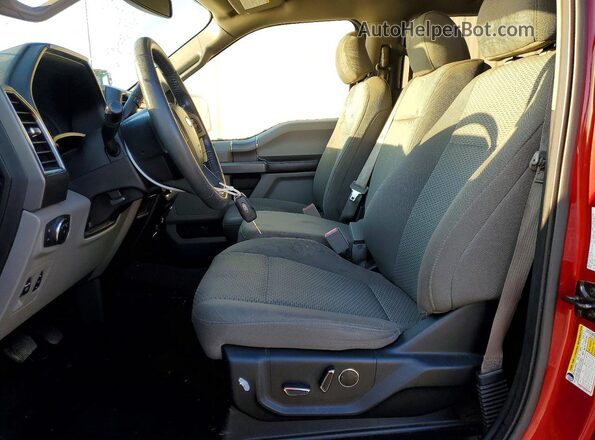 1FTEW1EP2JKF05382 2018 FORD F150 Бордовый Вид салона спереди