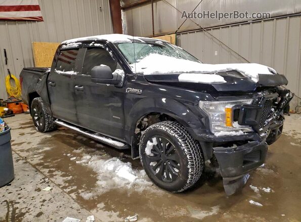 1FTEW1EP6JKD01295 2018 FORD F150 Black Przód prawy
