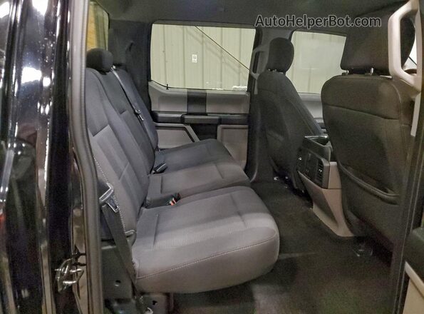 1FTEW1EP6JKD01295 2018 FORD F150 Black Widok tylnych siedzeń