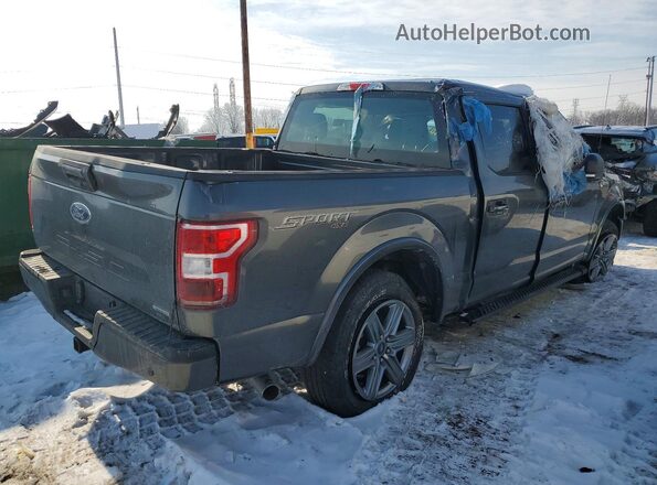 1FTEW1EP6KFC83567 2019 FORD F150 Gray Trasero derecho