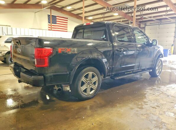 1FTEW1EP7JFE55605 2018 FORD F150 Черный Задняя правая четверть