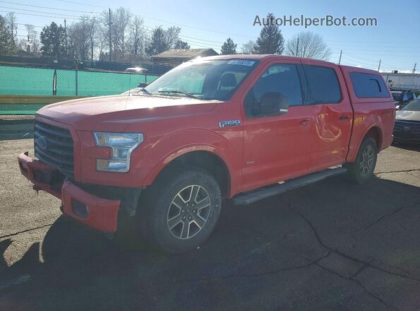 1FTEW1EP9GKF68343 2016 FORD F150 Красный Передняя левая четверть
