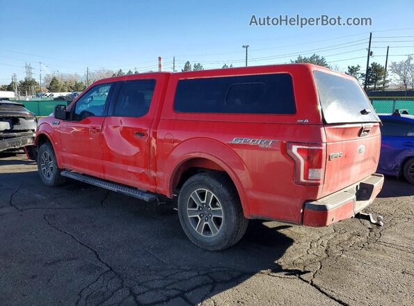 1FTEW1EP9GKF68343 2016 FORD F150 Красный Задняя левая четверть