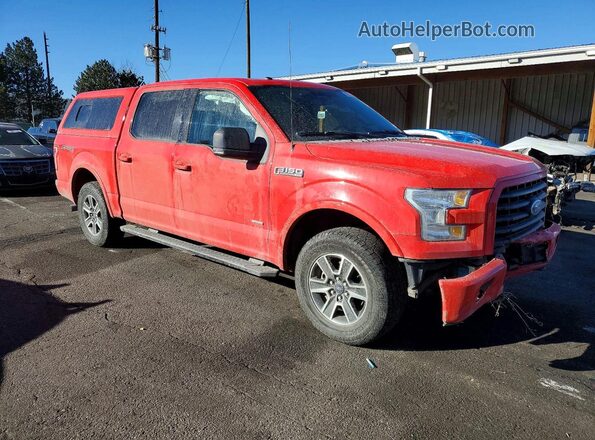 1FTEW1EP9GKF68343 2016 FORD F150 Красный Передняя правая четверть
