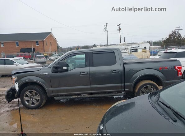 1FTEW1EP9JFB99225 2018 FORD F150 Серый Вид задней части салона