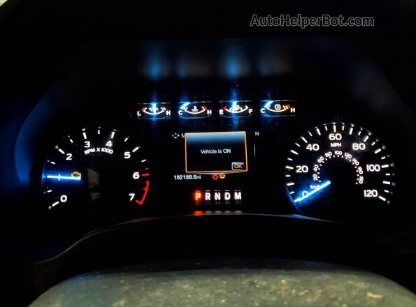 1FTEX1C50KKF33911 2019 FORD F150 Белый Вид щитка приборов