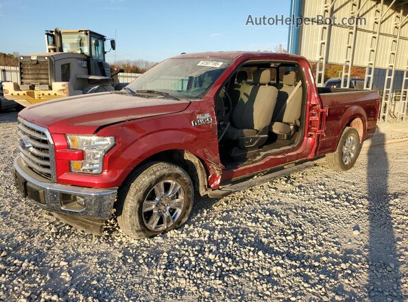 1FTEX1CF6HKD53768 2017 FORD F150 Красный Передняя левая четверть