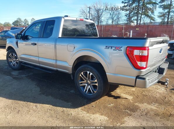1FTEX1CP0MKE88263 2021 FORD F150 Серебряный Задняя левая четверть