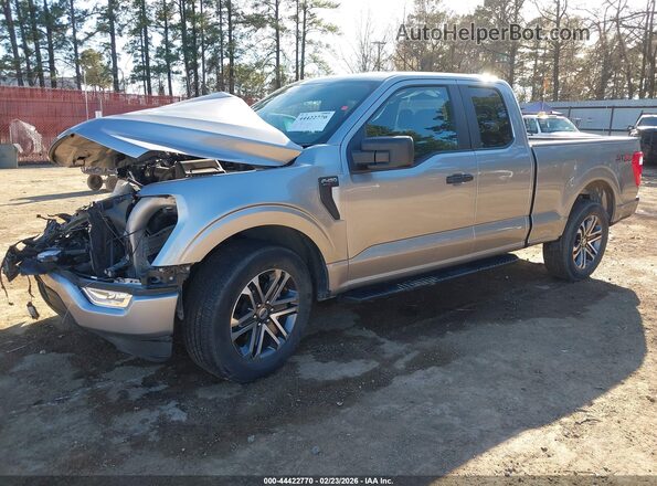 1FTEX1CP0MKE88263 2021 FORD F150 Серебряный Передняя левая четверть