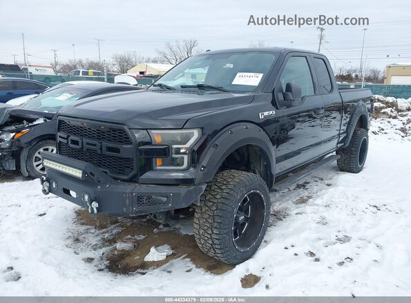 1FTEX1E86GKF74364 2016 FORD F150 Черный Передняя левая четверть