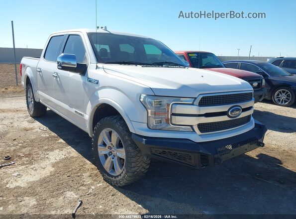 1FTFW1E16JFD51977 2018 FORD F150 Белый Передняя правая четверть