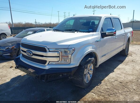 1FTFW1E16JFD51977 2018 FORD F150 Белый Передняя левая четверть
