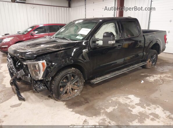 1FTFW1E84PFC40589 2023 FORD F150 Черный Передняя левая четверть