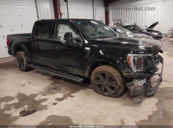 1FTFW1E84PFC40589 2023 FORD F150 Черный Передняя правая четверть