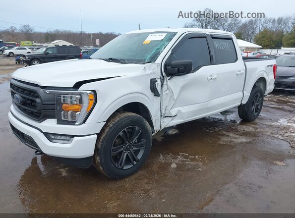 1FTFW1ED9MFB25575 2021 FORD F150 Белый Передняя левая четверть