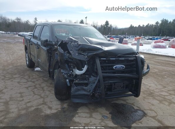 1FTFW1P8XNKE89965 2022 FORD F-150 POLICE RESPONDER Черный Передняя правая четверть