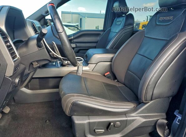 1FTFW1RG4KFA00372 2019 FORD F150 Blue Widok wnętrza z przodu