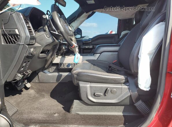 1FTFW1RG4KFB43368 2019 FORD F150 Красный Вид салона спереди