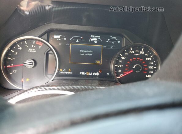 1FTFW1RG4KFB43368 2019 FORD F150 Красный Вид щитка приборов
