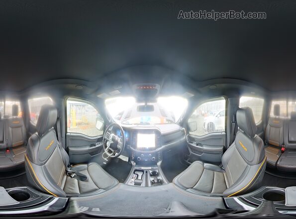 1FTFW4L87SFA27570 2025 FORD F150 Черный Панорамный вид салона 360°