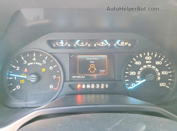 1FTMF1C85GKD87117 2016 FORD F150 Белый Вид щитка приборов