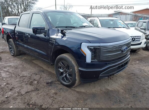1FTVW1EVXPWG42019 2023 FORD F-150 LIGHTNING Синий Передняя правая четверть