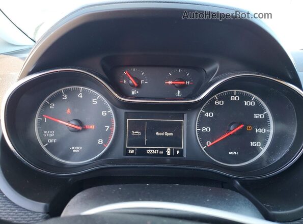 1G1BJ5SM9K7102869 2019 CHEVROLET CRUZE Черный Вид щитка приборов
