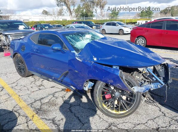 1G1FB1RS3K0122135 2019 CHEVROLET CAMARO Синий Передняя правая четверть