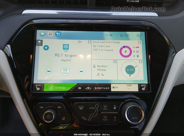 1G1FX6S05H4174181 2017 CHEVROLET BOLT Серебряный 