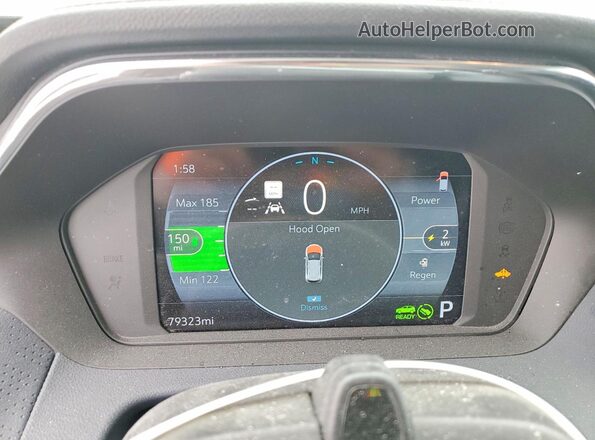 1G1FZ6S08N4131332 2022 CHEVROLET BOLT Серебряный Вид щитка приборов
