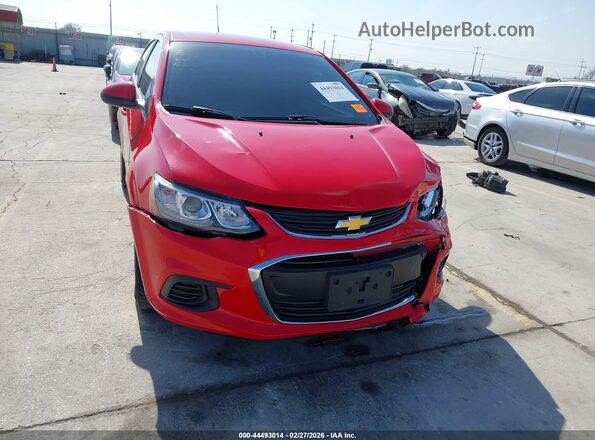 1G1JB5SH0H4139198 2017 CHEVROLET SONIC Red Vista del cuadro de instrumentos