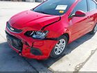 2017 Chevrolet Sonic Ls Auto Red vin: 1G1JB5SH0H4139198