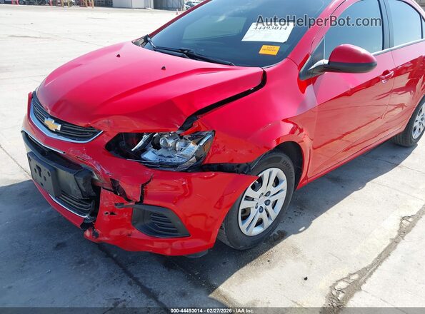 1G1JB5SH0H4139198 2017 CHEVROLET SONIC Red Vista frontal