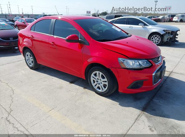 1G1JB5SH0H4139198 2017 CHEVROLET SONIC Red Delantero derecho