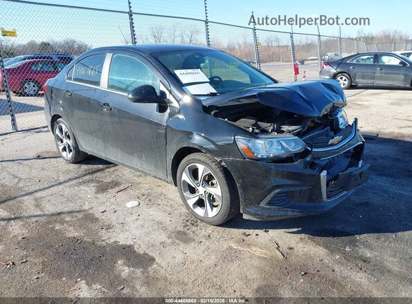 1G1JF5SB1J4134355 2018 CHEVROLET SONIC Черный Передняя правая четверть
