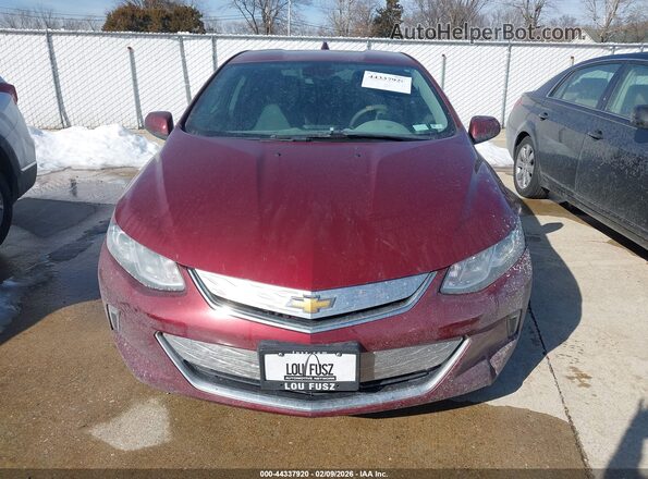 1G1RA6S55HU106909 2017 CHEVROLET VOLT Бордовый Вид щитка приборов