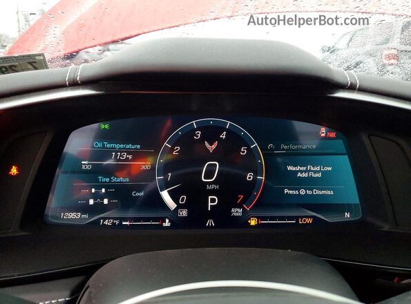 1G1YA2D40R5116560 2024 CHEVROLET CORVETTE Красный Вид щитка приборов