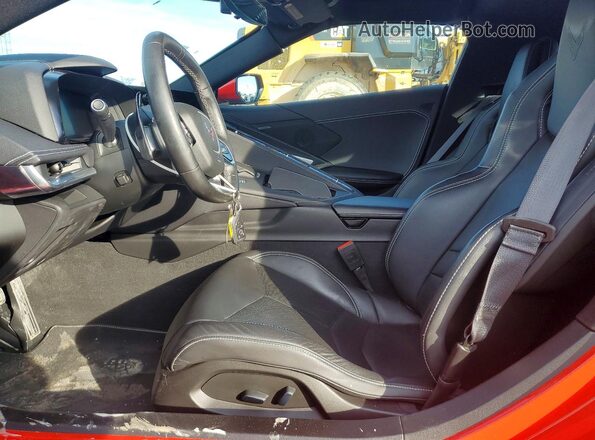 1G1YA2D44M5120118 2021 CHEVROLET CORVETTE Red Вид салону спереду
