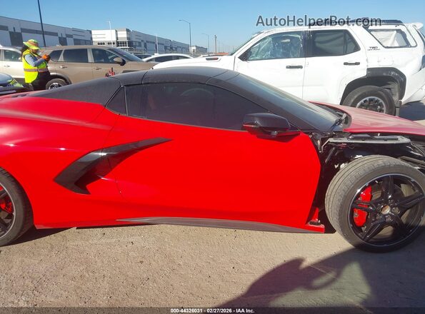 1G1YB3D49M5118075 2021 CHEVROLET CORVETTE Красный Вид задней части салона