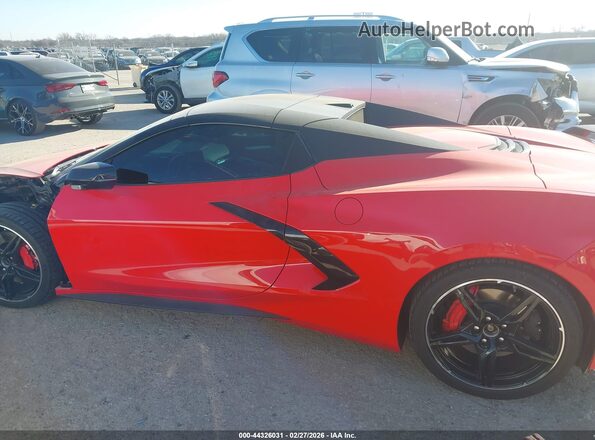 1G1YB3D49M5118075 2021 CHEVROLET CORVETTE Красный Панорамный вид салона 360°